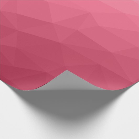 Roos roze lichtgradiënt Geometrische maanpatroon Cadeaupapier (Hoek)