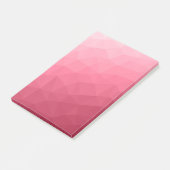 Roos roze lichtgradiënt Geometrische maanpatroon Post-it® Notes (Schuin)