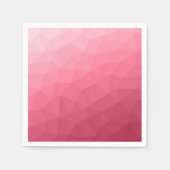 Roos roze lichtgradiënt Geometrische maanpatroon Servet (Voorkant)