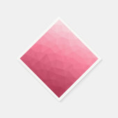 Roos roze lichtgradiënt Geometrische maanpatroon Servet (Hoek)