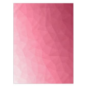 Roos roze lichtgradiënt Geometrische maanpatroon Tafelkleed (Voorkant)