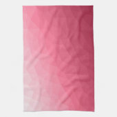 Roos roze lichtgradiënt Geometrische maanpatroon Theedoek (Verticaal)