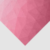 Roos roze lichtgradiënt Geometrische maanpatroon Tissuepapier (Detail)