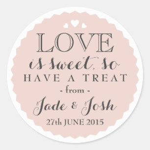 Roos Roze Liefde is Sweet Bottlecap Style Favoriet Ronde Sticker