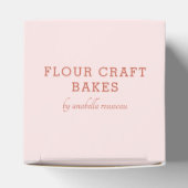 Roos Roze Lijst Bakery Baker's Takeout Bedankdoosjes (Bovenkant)