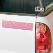 Roos roze paarse lavendel faux schittert glitters bumpersticker (Op Truck)