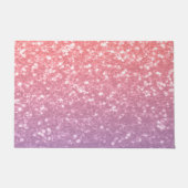 Roos roze paarse lavendel faux schittert glitters deurmat (Voorkant)