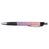 Roos roze paarse lavendel faux schittert glitters pen (Bodem)