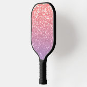 Roos roze paarse lavendel faux schittert glitters pickleball paddle (Links)