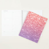 Roos roze paarse lavendel faux schittert glitters planner (Display)