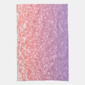 Roos roze paarse lavendel faux schittert glitters theedoek (Verticaal)