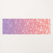 Roos roze paarse lavendel faux schittert glitters yogamat (Achterkant (horizontaal))