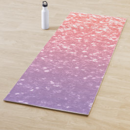 Roos roze paarse lavendel faux schittert glitters yogamat