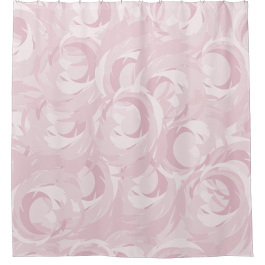 Roos roze patroon douchegordijn (Voorkant)