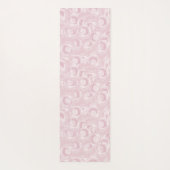 Roos roze patroon yogamat (Achterkant)