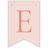 Roos Roze & Perzik Bloemen Bunting Banner (Derde vlag)