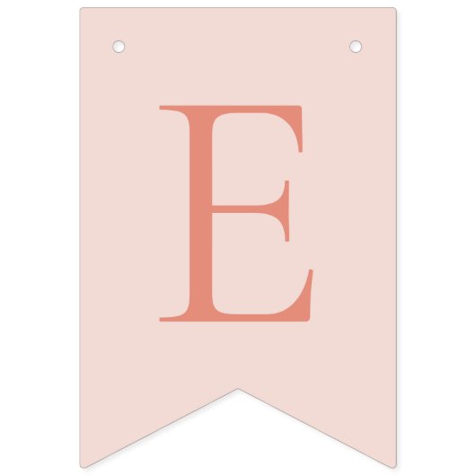 Roos Roze & Perzik Bloemen Bunting Banner (Derde vlag)