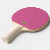 Roos Roze Ping Pong Paddle Tafeltennisbatje (Voorkant Gekanteld)
