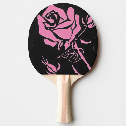 "Roos Roze" Ping Pong Paddle Tafeltennisbatje (Voorkant)