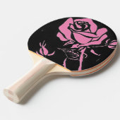 "Roos Roze" Ping Pong Paddle Tafeltennisbatje (Voorkant Gekanteld)