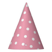 Roos Roze poka Dot Birthday Party Petten Feesthoedjes (Links)