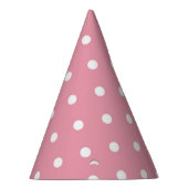 Roos Roze poka Dot Birthday Party Petten Feesthoedjes (Rechts)