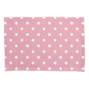 Roos Roze poka Dot Pillowcase Kussensloop