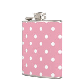 Roos Roze polaire dot fles Heupfles (Links)