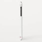 Roos Roze Rhinestone Naam Foto Case-Mate iPhone Case (Achterkant/links)