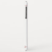 Roos Roze Rhinestone Naam Foto Case-Mate iPhone Case (Achterkant/links)