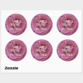 Roos, roze Rose Photo Classic Sticker (Vel)