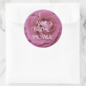 Roos, roze Rose Photo Classic Sticker (Tas)