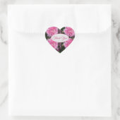 Roos Roze Rozen Bloemen Dank u Patroon Hart Sti Sticker (Tas)