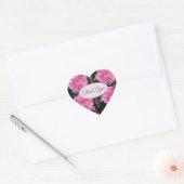 Roos Roze Rozen Bloemen Dank u Patroon Hart Sti Sticker (Envelop)