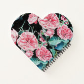 Roos roze rozen blozen Volg uw vreugdepatroon niet Notitieboek (Achterkant)