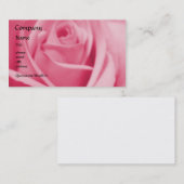 Roos - Roze - sjabloon voor visitekaartjes (Voorkant / Achterkant)