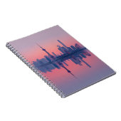 Roos Roze Skyline Mirror Glow Notitieboek (Rechterzijde)