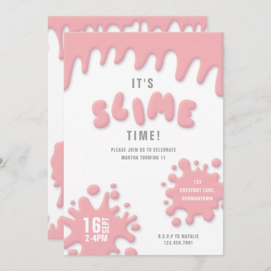 Roos roze slippartij (Voorkant / Achterkant)