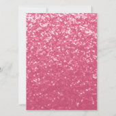 Roos roze sparkles Sweet 16 elegant script Kaart (Achterkant)