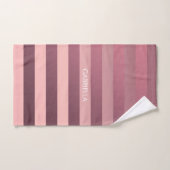 Roos roze strepen bad handdoek (Handdoek)