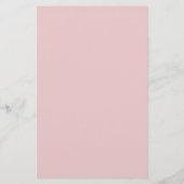 Roos Roze vaste kleur Briefpapier (Achterkant)