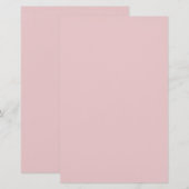 Roos Roze vaste kleur Briefpapier (Voorkant / Achterkant)