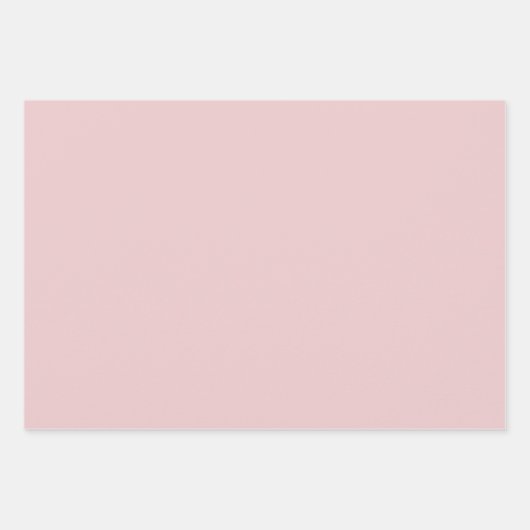 Roos Roze vaste kleur Inpakpapier Vel (Voorkant)