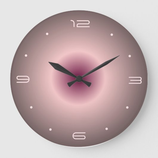 Roos Roze verlicht design> Klokken rond de muur (Voorkant)