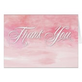 ROOS ROZE WATERVERF POPPIES BEDANKT BRUILOFT (Voorkant Horizontaal)