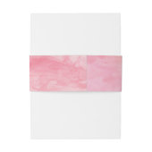 ROOS ROZE WATERVERF POPPIES BRUILOFT UITNODIGINGEN WIKKEL (Achterkant Voorbeeld)