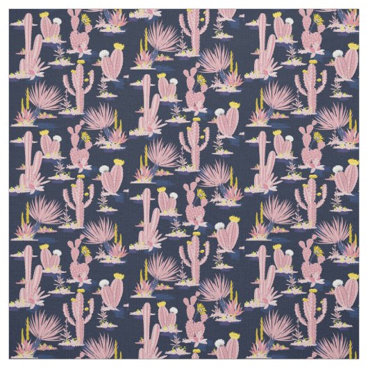 Roos Roze Zuidwest woestijncactus Stof (Swatch)
