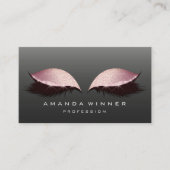 Roos roze zwarte streepjes extra aantrekkingskrach afsprakenkaartje (Voorkant)