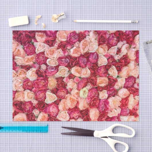 Roos Rozen ontkoppelen Rood roze ontkoppeling Tissuepapier (Craft)