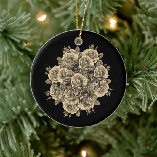 Roos Rozen Rosen bouquet - Rosenbouquet Keramisch Ornament (Boom)